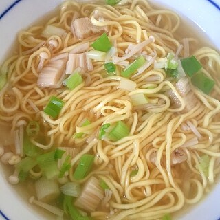 ネギとえのきのラーメン♡